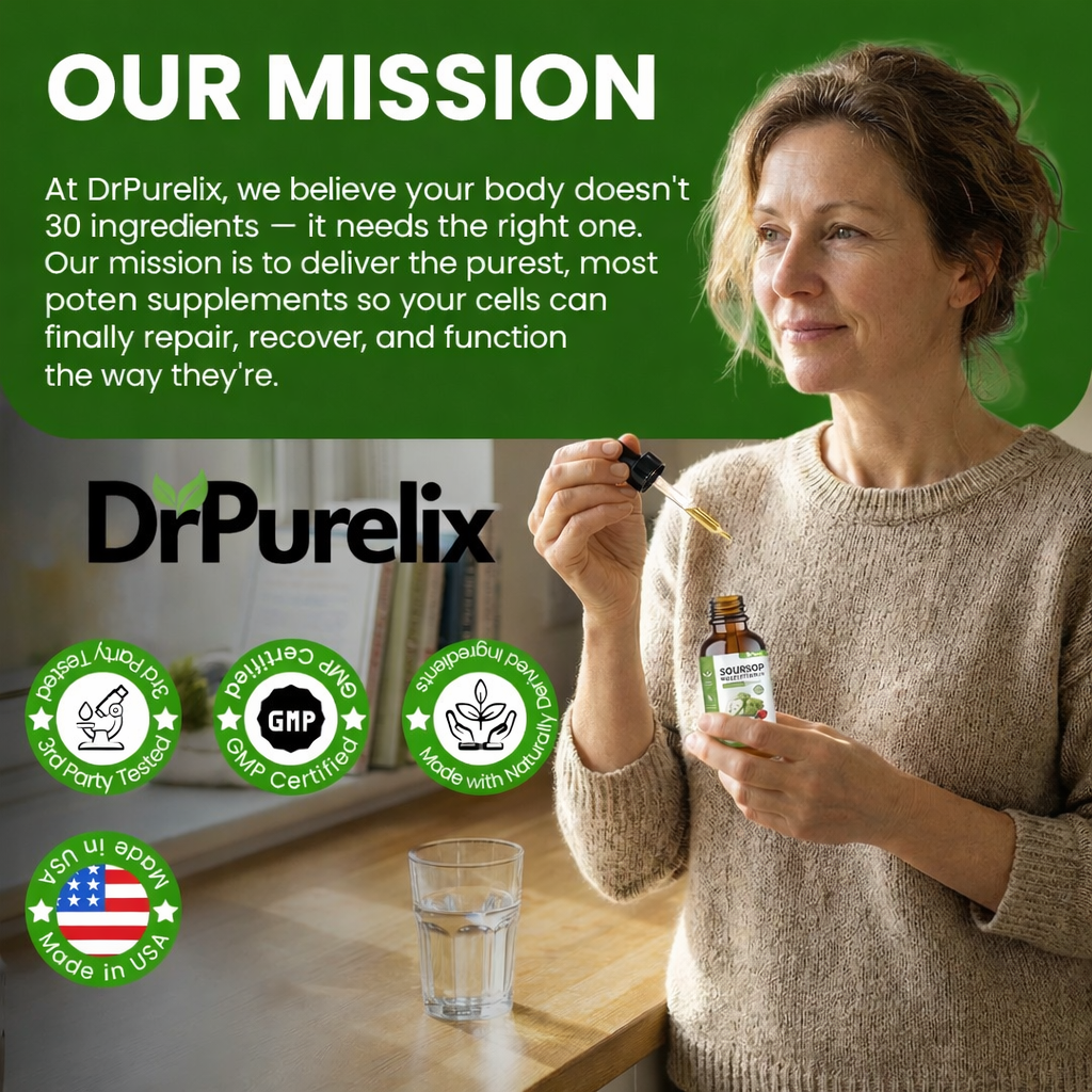 DrPurelix Soursop Drops - Kill & Flush Parasites From Your Body The RIGHT Way