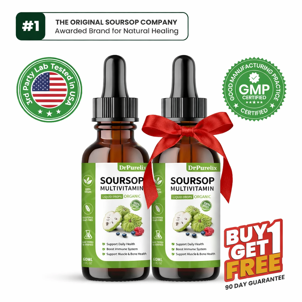 DrPurelix Soursop Drops - Kill & Flush Parasites From Your Body The RIGHT Way